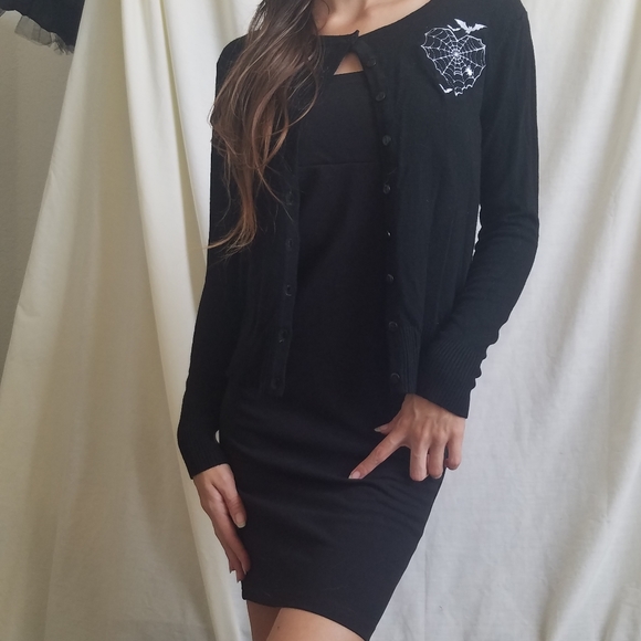 Double Trouble Spiderweb Cardigan Size S - Picture 3 of 13